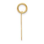 10k Medium Satin Number 6 Charm - Image 2