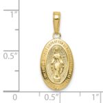 10k Miraculous Medal Pendant - Image 4