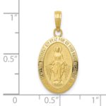 10k Miraculous Medal Pendant - Image 3
