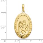10k Saint Christopher Medal Pendant - Image 3