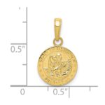 10K Saint Christopher Medal Charm - Image 4