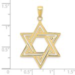 10k Solid Polished Star of David Charm - Image 3