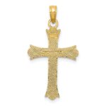 10K Fleur De Lis Cross Pendant - Image 4
