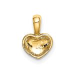 10K Polished 3D Puffed Heart Charm - Image 4