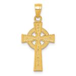 10k Reversible GOD IS LOVE Celtic Cross Pendant