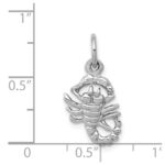 10k White Gold Scorpion Charm - Image 3