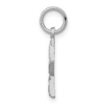 10k White Gold Diamond-cut Star Charm - Image 2