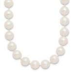 10k 8-9mm White Near Round Freshwater Cultured Pearl Necklace
