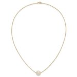 10k 10-11mm White Round Freshwater Cultured Pearl 17 inch Rope Necklace - Image 4