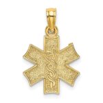10K Medical Jewelry Symbol Pendant