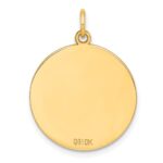 10K Plain .018 Gauge 20.7x20.7mm Circular Engravable Disc Charm - Image 3