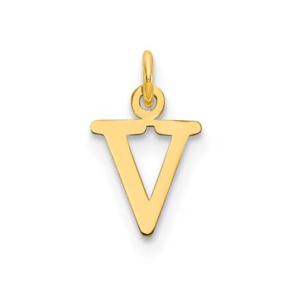 10ky Cutout Letter V Initial Charm