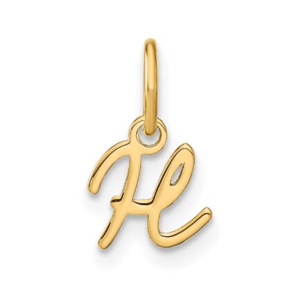 10KY Upper case Letter H Initial Charm