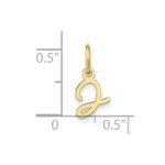 10KY Upper case Letter J Initial Charm - Image 4