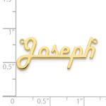 10k Yellow Gold Underlined Name Plate - Image 3