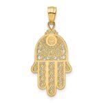 10k Yellow Gold Hand of God Pendant - Image 4
