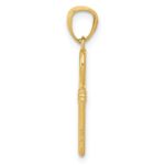 10K Polished Heart Key Charm - Image 2