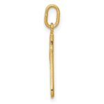 10k Yellow Gold Letter p  Initial Charm - Image 2