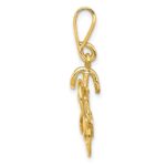 10kt Yellow Gold Polished Bicycle Pendant - Image 2