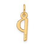 10k Large Slanted Block Initial P Charm - Image 3