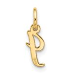 10k Small Script Initial I Charm - Image 3