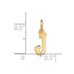 10k Small Script Initial J Charm - Image 4