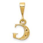 10K and Rhodium Diamond Initial G Charm - Image 4