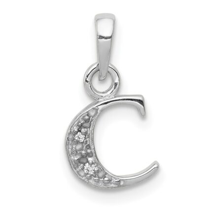 10KW Diamond Initial C Pendant