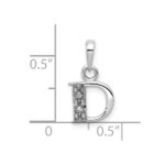 10KW Diamond Initial D Pendant - Image 2