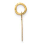 10k Small Slanted Block Initial P Charm - Image 2