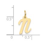 10k Small Script Initial N Charm - Image 3