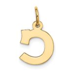 10k Small Block Initial C Charm - Image 4