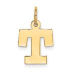 10k Small Block Initial T Charm - Image 4