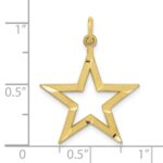 10k Diamond-cut Star Charm - Image 3