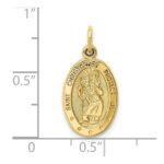 10k Saint Christopher Medal Charm - Image 3