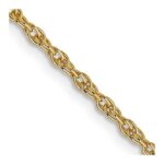 14K Carded 1.55mm Cable Rope with Spring Ring Clasp Chain
