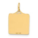 14k Enameled Blue Engravable BIRTH CERTIFICATE Charm - Image 3