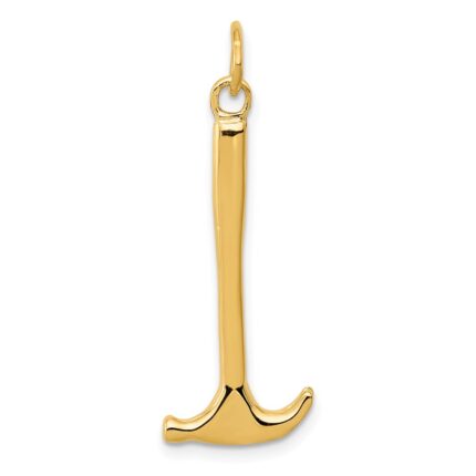 14K 3-D Hammer Charm