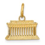 14k 3-D Lincoln Memorial Charm