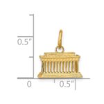 14k 3-D Lincoln Memorial Charm - Image 3