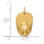 14k 3-D Large Firemans Helmet Charm - Image 4