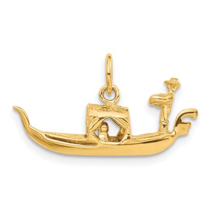 14K  3-D Gondola Charm