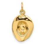 14k 3-D Cowboy Hat Charm - Image 3