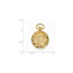 14k Vintage Fancy Domed 20mm Round Locket - Image 3