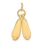 14K 3-D Ballet Slippers Charm - Image 3