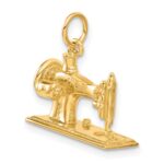 14K  3-D Antique Sewing Machine Charm - Image 5