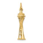 14k 3-D Seattle Space Needle Charm