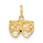 14k Comedy/Tragedy Charm - Image 3