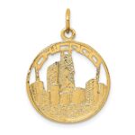 14k CHICAGO Skyline Charm
