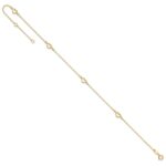 14K Open Hearts 4-Station Plus Extender - Total Anklet - Image 7